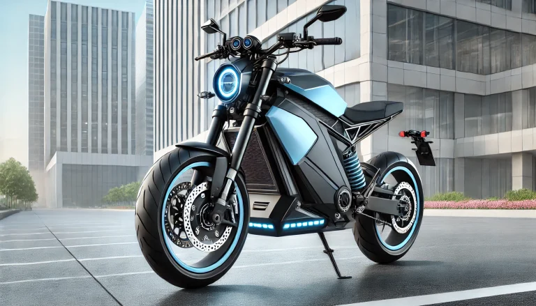 E Motorrad BlueThunder RoadsterX LED Scheinwerfer Stabiler Rahmen Modernes Design