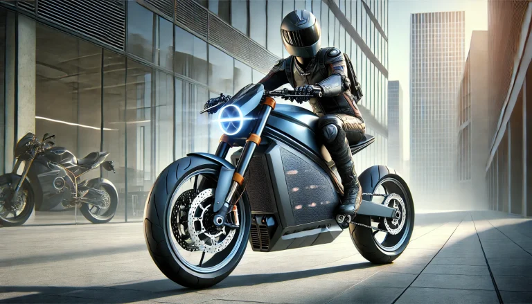 E Motorrad FutureRide 2000 LED Scheinwerfer Stabiler Rahmen Modernes Design Batteriepacks